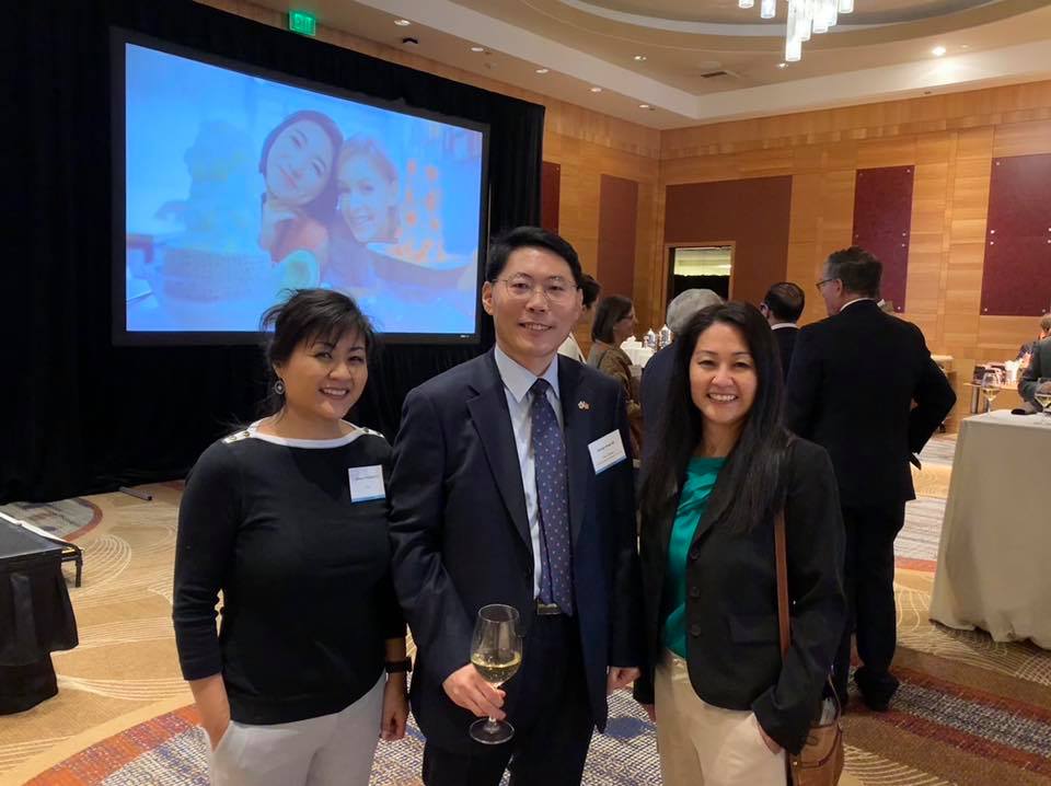 Vance Twins with Korean Consulates → Author Janine Myung Ja